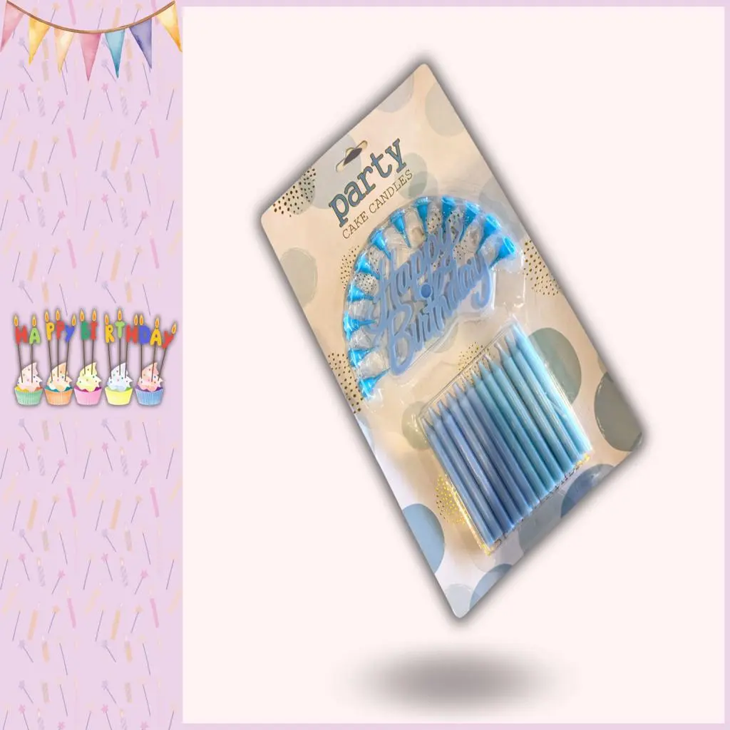 Blue Happy Birthday Candles - A Great Touch to Your Party